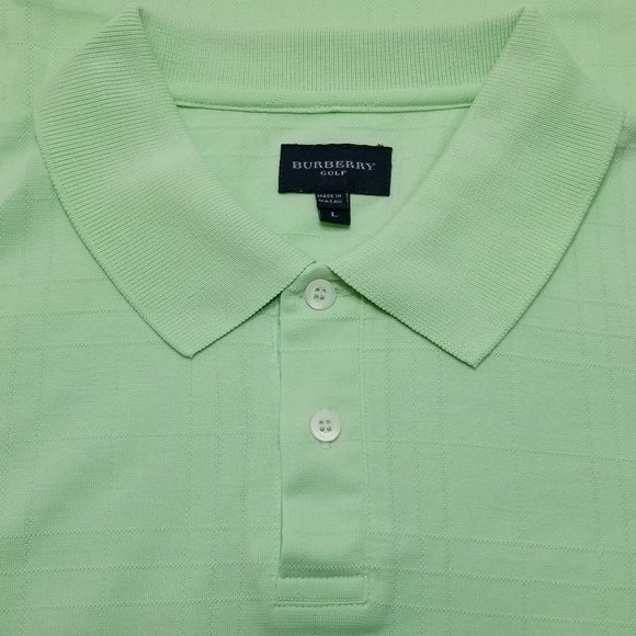 lime green burberry shirt